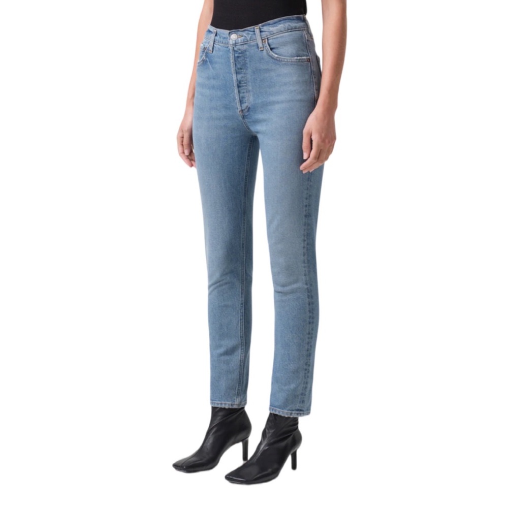 Agolde Nico Mid Rise‎ Stretch Slim Fit Jeans - 24 $228